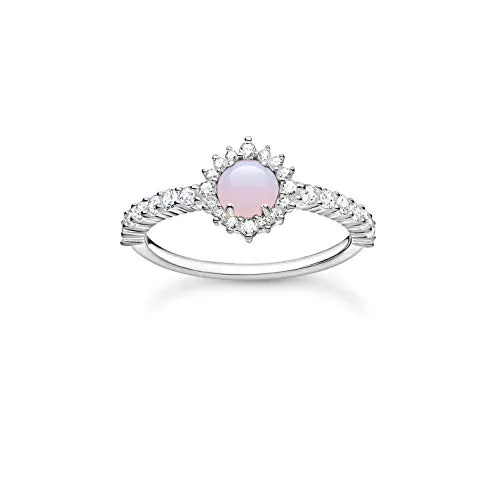 THOMAS SABO Ring Opal-Imitation 925 Sterling Silber TR2344-166-7-54