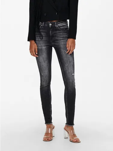 ONLY Skinny-fit-Jeans ONLBLUSH MID SK AK RW REA787 DNM mit Destroyed Effekt