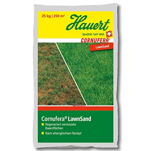 Hauert Cornufera LawnSand 25 kg: Effektive Rasenregeneration - Gräsersamen & -pflanzen, ideal zur schnellen Regeneration von Rasenflächen und Verbesserung der Grasnarbe.