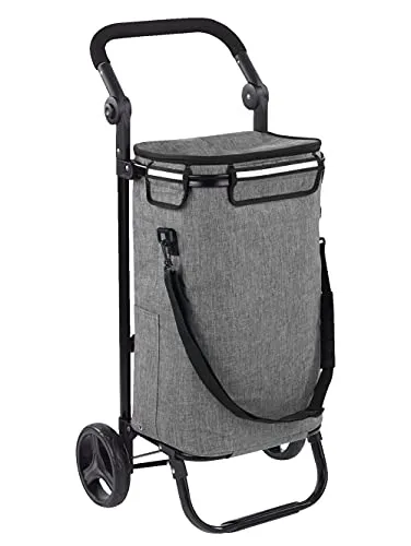 Maximex Einkaufstrolley mit Tasche, grau