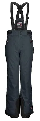 killtec KSW 198 Grls Ski Pants nachtblau (00830) 152 - Wasserdichte Mädchen Skihose mit 10.000 mm Wassersäule und atmungsaktiver Membran, ideal für den Skispaß im Winter. Der abnehmbare Latz und der rutschfeste Schneefang sorgen für optimalen Sitz und Schutz.