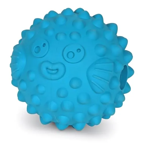 Brightkins Leckerli-Ball Großer Pufferfisch, Leckerli-Spender Hundespiel für große Hunde, interaktives Hundespiel für Langeweile, stimulierendes Gehirnspiel, Hundegeschenke, Hundespiel zum Geburtstag