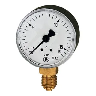 Riegler Standardmanometer, Stahlblechgeh., G 1/4 unten, -1/+9,0 bar, Ø 63