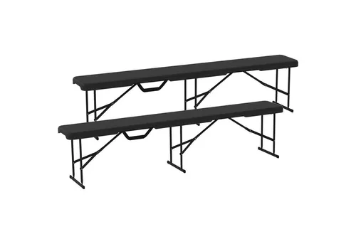 Outsunny Klappbank Bierzeltbank mit Tragegriff - Camping-Möbel für Outdoor-Spaß! Diese stabile Klappbank ist wasserdicht, leicht zu transportieren und trägt bis zu 240 kg – ideal für Gartenfeste oder Camping!