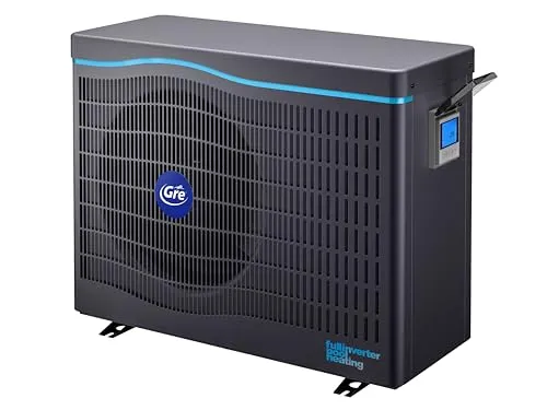 Pool Wärmepumpe Full-Inverter 12 kW mit WLAN in schwarz von Gre