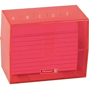 Brunnen Karteikasten Colour Code, 102057025, A7, aus Kunststoff, tulip, für 200 Karteikarten