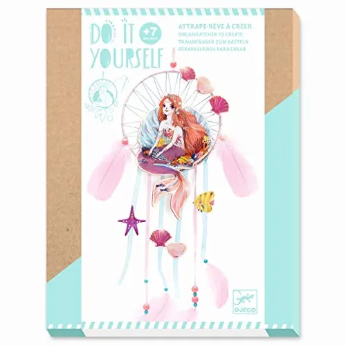 DJECO Mermaid 37962 Traumfänger für süße Meerjungfrauen, Mehrfarbig (1)