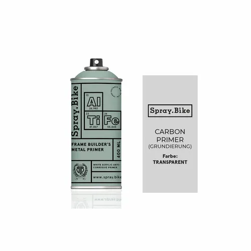 Spray.Bike Frame Builders Carbon Primer 400 ml – Hochwertige Grundierung - Entdecken Sie die Frame Builders Carbon Primer Grundierung für eine optimale Haftung und ein perfektes Finish bei Fahrzeuglackierungen. Ideal für kreative Projekte!