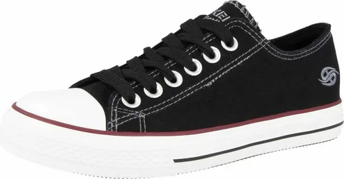 Dockers by Gerli Sneaker mit Logo-Stickerei - Sportlicher Freizeitschuh in Schwarz, Größe 38 EU, mit dezenter Logo-Stickerei für einen trendigen Look und optimalen Tragekomfort.