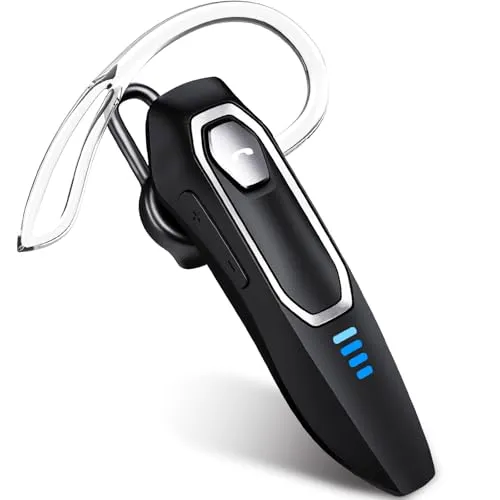 Micool Headset Bluetooth Handy V5.4 mit Mikrofon, Geräuschunterdrückung Freisprech Bluetooth Headset Handy mit 36 Stunden Gesprächszeit, Mute-Funktion, Kabelloser Kopfhörer für LKW Fahrer/Business
