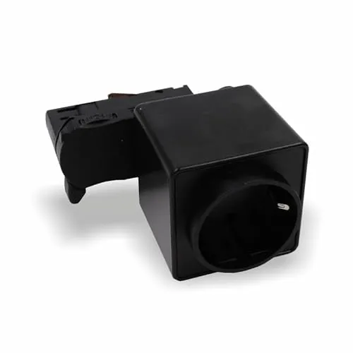 Universal Steckdose für 3-Phasen Stromschiene - Steckdose für 3-Phasen Stromschienen, kompatibel mit EUTRAC, GLOBAL und mehr. Ideal für einfache Montage und hohe Belastbarkeit bis 1300 Watt.