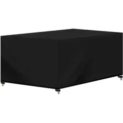 Woltu Gartenmöbel-Schutzhülle mit Zugband - Schutzhülle für Gartenmöbel aus robustem 420D Oxford-Gewebe, schützt zuverlässig vor UV-Strahlen und Witterungseinflüssen. Ideal für Tische, Stühle und Sofas.