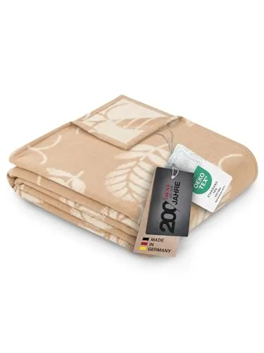 Ibena 1946 Exklusive Jubiläumsdecke 140x200 cm in beige von IBENA