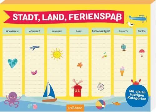 Stadt, Land, Ferienspaß: Mit vielen lustigen Kategorien