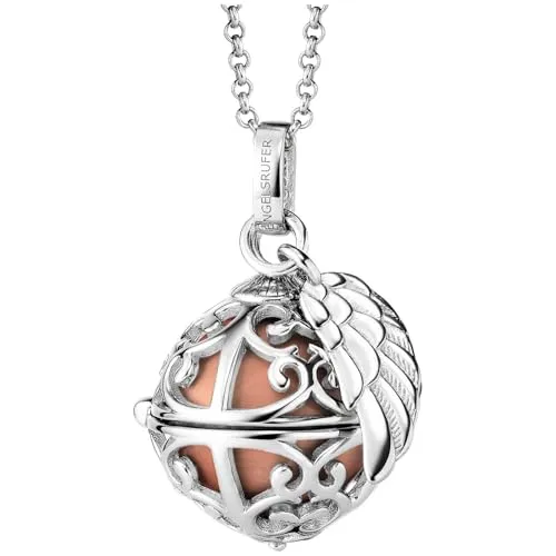 Engelsrufer Damen Halskette mit Klangkugel in Rosé in rot von Engelsrufer