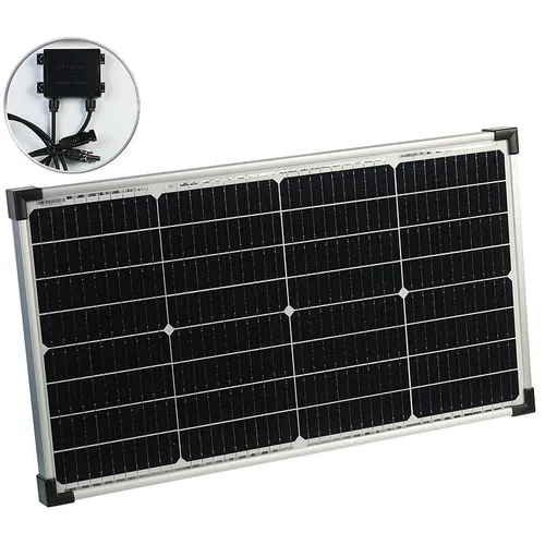 revolt Solarmodul: Mobiles Solarpanel mit monokristallinen Zellen, 60 W, silber