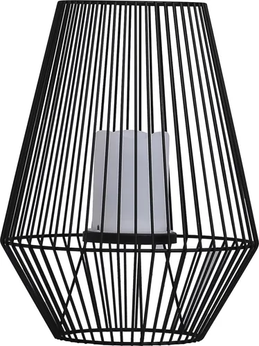 Dehner LED Solarleuchte Vilaflor - Wetterfeste Solarleuchte in Schwarz mit warmweißem Licht, ideal für romantische Gartenabende. Leuchtdauer von 6 Stunden sorgt für stimmungsvolle Beleuchtung.