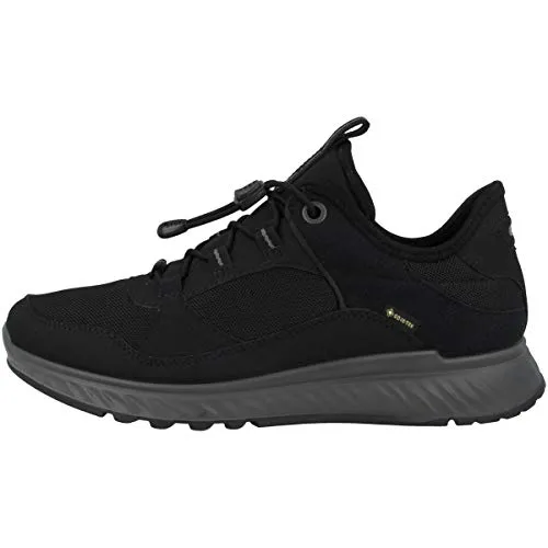 ECCO Damen Exostridew Sneaker Schwarz 835333 - 43 EU - Damen-Sneaker mit GORE-TEX-Technologie für atmungsaktive, wasserdichte Eigenschaften und SHOCK THRU-Punkt für optimale Stoßdämpfung. Ideal für aktive Freizeit!