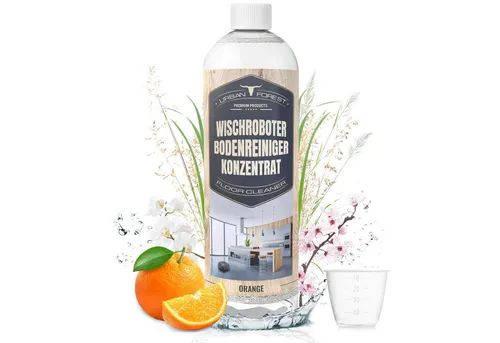 URBAN FOREST Bodenreiniger für Wischroboter Orange + Dosierer Fussbodenreiniger (1-St)