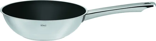 RÖSLE Wokpfanne Elegance Moments Ø28 cm aus Edelstahl - Pfanne aus hochwertigem Edelstahl, ideal für gesundes Garen und gleichmäßige Wärmeverteilung – perfekt für kreative Kochabende.
