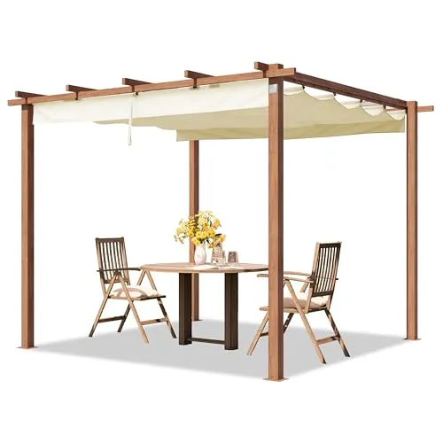 TOOLPORT PRIMEYARD Pergola 3x3 m mit Schiebedach von Toolport