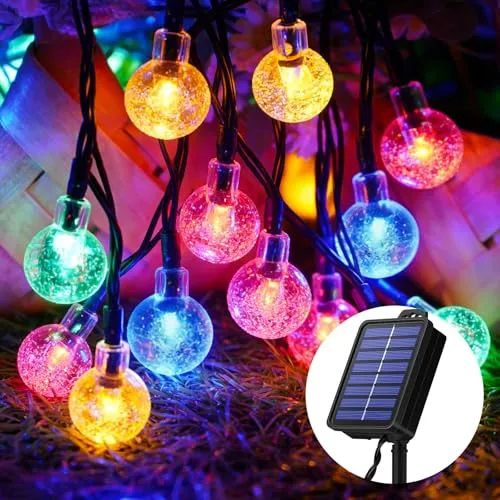 Solar Lichterkette Outdoor Außen Wetterfest Solarlichterkette Bunte 30 LED