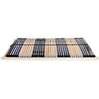 vidaXL Lattenrost 100x200 cm mit 42 Latten und 7 Zonen - Robustes Lattenrost für optimalen Schlafkomfort mit verstellbarem Kopf- und Fußteil, 7 Komfortzonen und 6 anpassbaren Doppellatten für individuelle Unterstützung.