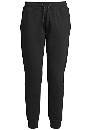 OXMO Polah Damen Sweathose Sweatpants Relaxhose Regular Fit, Größe:S, Farbe:Black (194007)