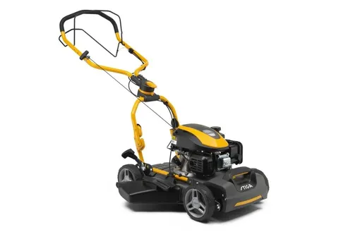 STIGA MULTICLIP 747 SD Mulch-Rasenmäher - Rasenmäher mit 139 cm³ STIGA-Benzinmotor, selbstfahrend und 5 Schnitthöhen für präzises Mulchen und effizientes Mähen.