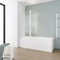 Schulte Badewannenaufsatz P1653 2-tlg. 114 x 140 cm - Duschwände: Hochwertiger Badewannenaufsatz mit zwei Teilen, optimaler Spritzschutz und elegantes Design für Ihr Badezimmer.