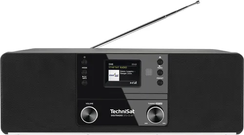 TechniSat DIGITRADIO 370 CD BT - Stereo Digitalradio mit DAB+, UKW, CD-Player und Bluetooth, vielseitige Kompaktanlage mit integrierten Radiowecker und USB-Ladefunktion