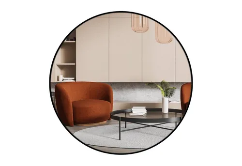 nielsen HOME Wandspiegel Jaron Rundspiegel 80 cm – Elegantes Design - Der Rundspiegel Jaron mit 80 cm Durchmesser besticht durch einen hochwertigen Aluminiumrahmen und sorgt für eine perfekte Reflexion. Ideal zur stilvollen Ergänzung Ihres Wohnraums, sicher verpackt für unversehrten Transport.