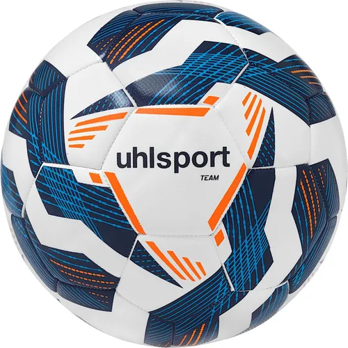 Uhlsport Team - weiß/marine/fluo orange, Größe:5