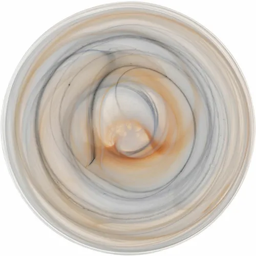 Leonardo Teller Alabastro Servierteller Dekoteller Glas Beige / Schwarz Ø 28 cm