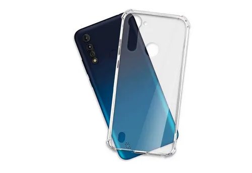 mtb more energy Smartphone-Hülle Clear Armor Case für Motorola Moto G8 Power Lite, Transparente TPU Schutzhülle Case Backcover mit Anti-Shock Verstärkung