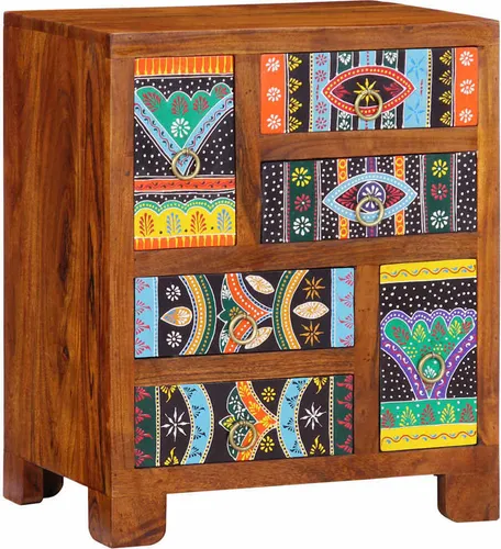 vidaXL Sideboard Mehrfarbig aus Akazienholz von vidaXL