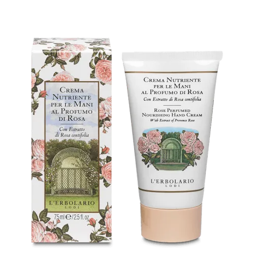 L'erbolario Handcreme Nahrhafte Parfüm Rosa 75ml