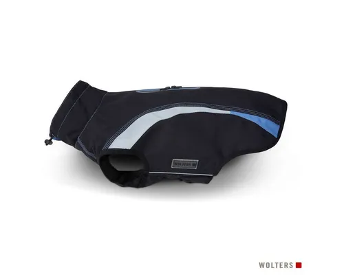 Wolters Hunderegenmantel Regenjacke Xtra Strong für Mops & Co. schwarz/riverside blue