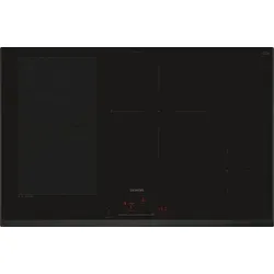 Siemens iQ700 EX851HEC1F, Schwarz, Integriert, 80 cm, Zonen-Induktionskochfeld, Glaskeramik, 4 Zone(n) - Schwarz