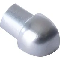 Dalsys Außeneck Fliesenschiene Viertelkreis 8mm Aluminium Chrome