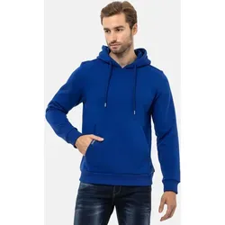 Cipo & Baxx Herren Kapuzenpullover CL557 - Premium Hoodie in Saxeblau - Hochwertiger Kapuzenpullover für Herren, robust und atmungsaktiv. Bequeme Kapuze mit Kordelzug und stylisches Design für lässige Outfits.
