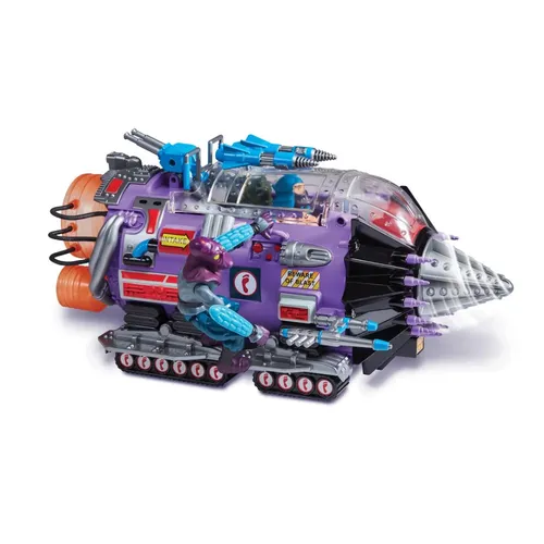 Playmates Teenage Mutant Ninja Turtles Mutant Module Heo Eu Exclusive Vehicle - Actionfiguren - Erlebe das mächtige Mutant Module, das Shredder's Untergrundfahrzeug ist, inklusive 25 cm Figur Lila für spannende Abenteuer!