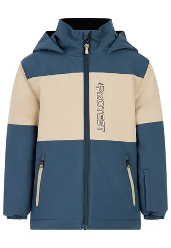 Protest Toddler Boys Ski- und Snowboardjacke PRTConner TD - Praktische Ski- und Snowboardjacke für Kinder mit verdecktem Reißverschluss und fester Kapuze. Ideal für den Wintersport, ausgestattet mit einem speziellen Fach für den Skipass.