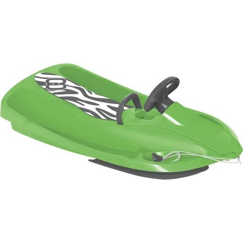 Hamax Sno Zebra Schlitten green/grey - Wintersport Schlitten mit hervorragenden Gleiteigenschaften und idealer Steuerung, bietet Platz für zwei Kinder und sorgt für unvergessliche Winterabenteuer.