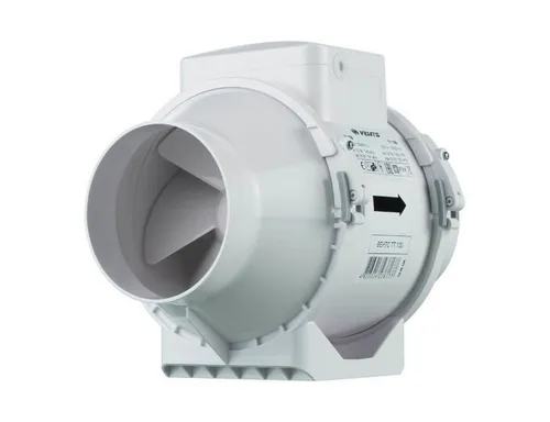 Vents Wandventilator TT 160 weiß - Rohrventilator mit 2 Geschwindigkeitsstufen, leistungsstark mit 520 m³/h Luftstrom und leiser Betrieb bei nur 44 dB – ideal für optimale Luftzirkulation in jedem Raum.