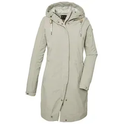 G.I.G.A. DX Damen Softshell Parka mit Kapuze - Outdoorjacke in Champagner - Funktionsjacke, wasserabweisend mit einer Wassersäule von 8.000 mm, umweltfreundlich und ideal für Outdoor-Aktivitäten.