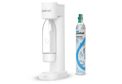 DAFI Wassersprudler Wassersprudler Pushair inkl. 1 Co2 Zylinder und 0,7l Flasche