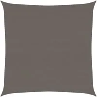 vidaXL Sonnensegel 160 g/m² Anthrazit 4x4 m HDPE - UV-beständig - Sonnenschutz für Garten und Balkon, 90% UV-Schutz, atmungsaktives HDPE, schimmel- und UV-resistent, inklusive Edelstahlbefestigungen und Seilen für einfache Montage.