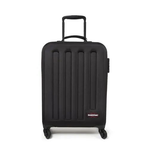 Eastpak Reisekoffer Tranzshell S Black - Trolley in Hartschalen-Design, TSA-Zahlenschloss für sichere Flughafenkontrollen, leicht und wasserabweisend mit 4 drehbaren Rollen, ideal für Handgepäck