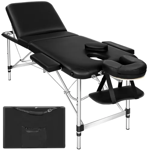 Tectake Massageliege 3 Zonen in schwarz von tectake